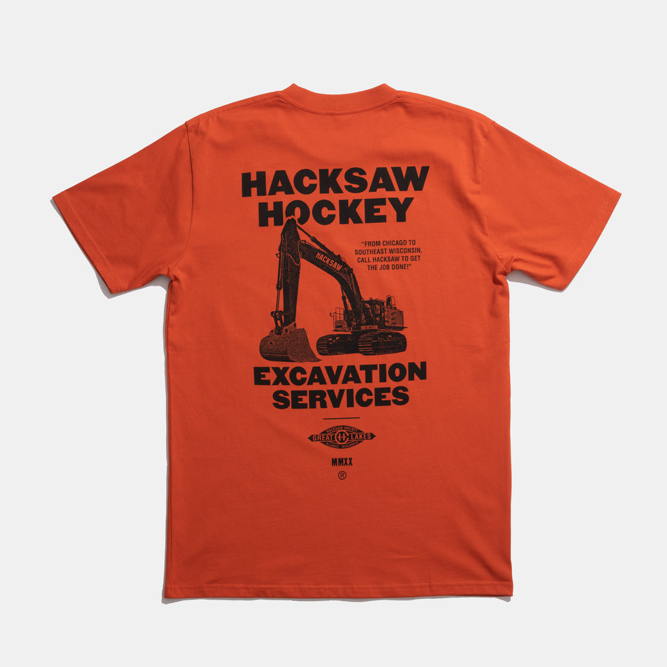 Excavation T-Shirt - Orange - Size Small