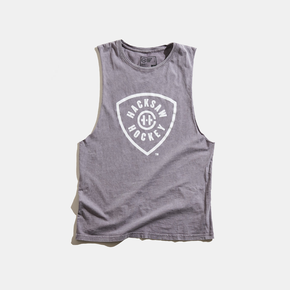Crest Sleeveless Shirt - Lavender Stone Wash
