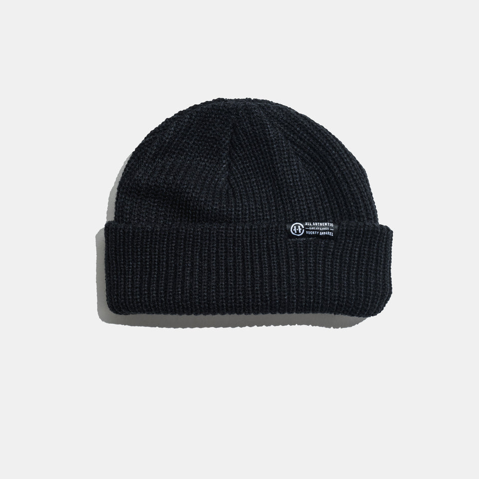 Ribbed Beanie - Black