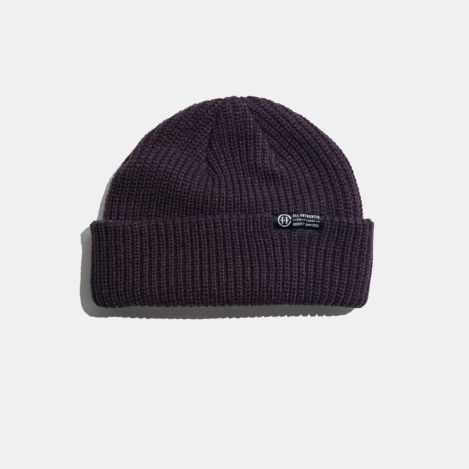 Ribbed Beanie - Plum