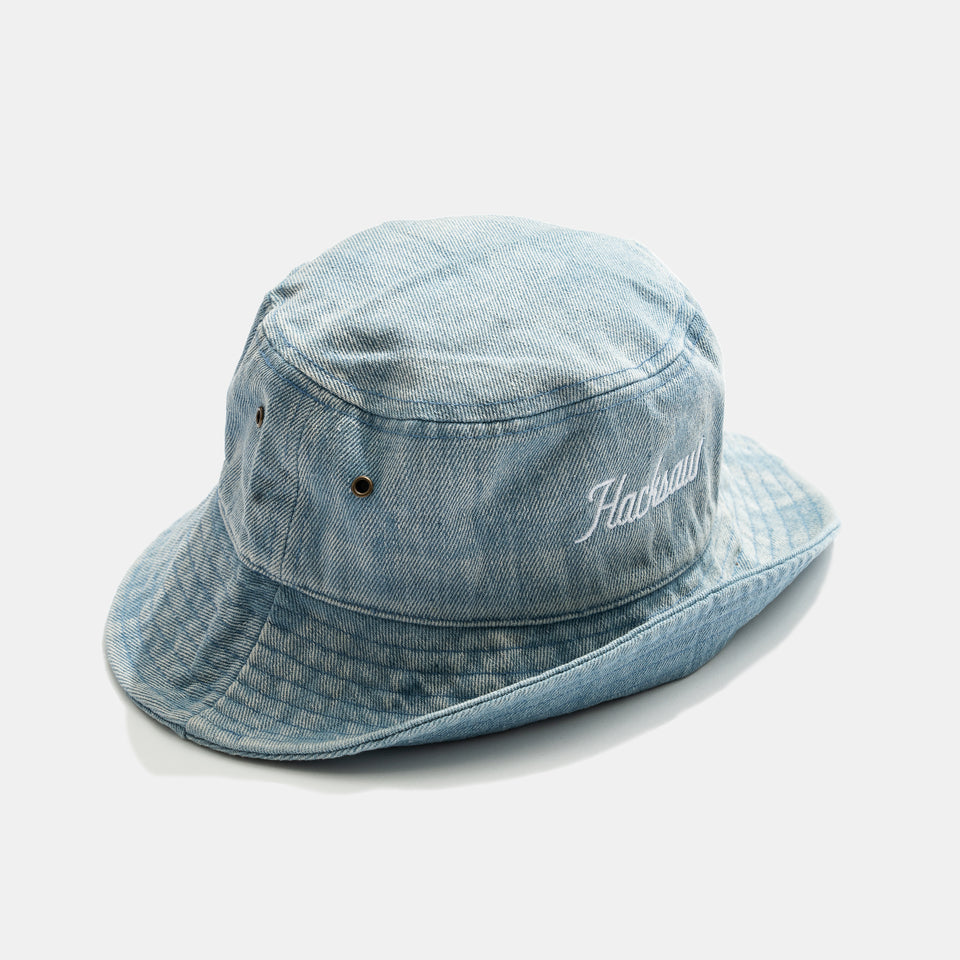 Script Bucket Hat - Denim