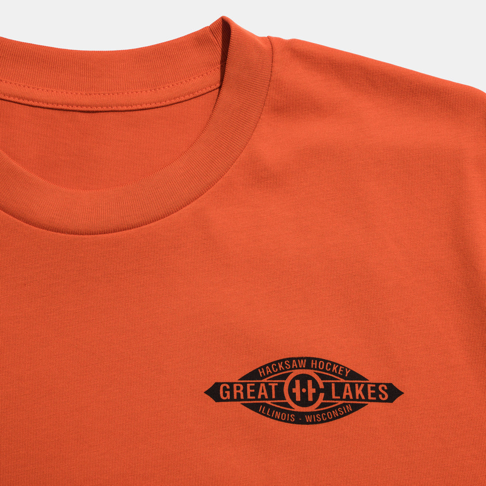 Excavation T-Shirt - Orange - Size Small